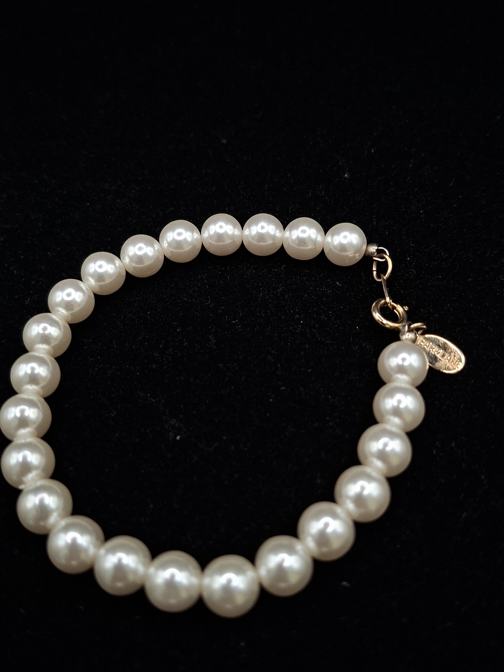 Vintage PARKLANE GLASS PEARL BRACELET